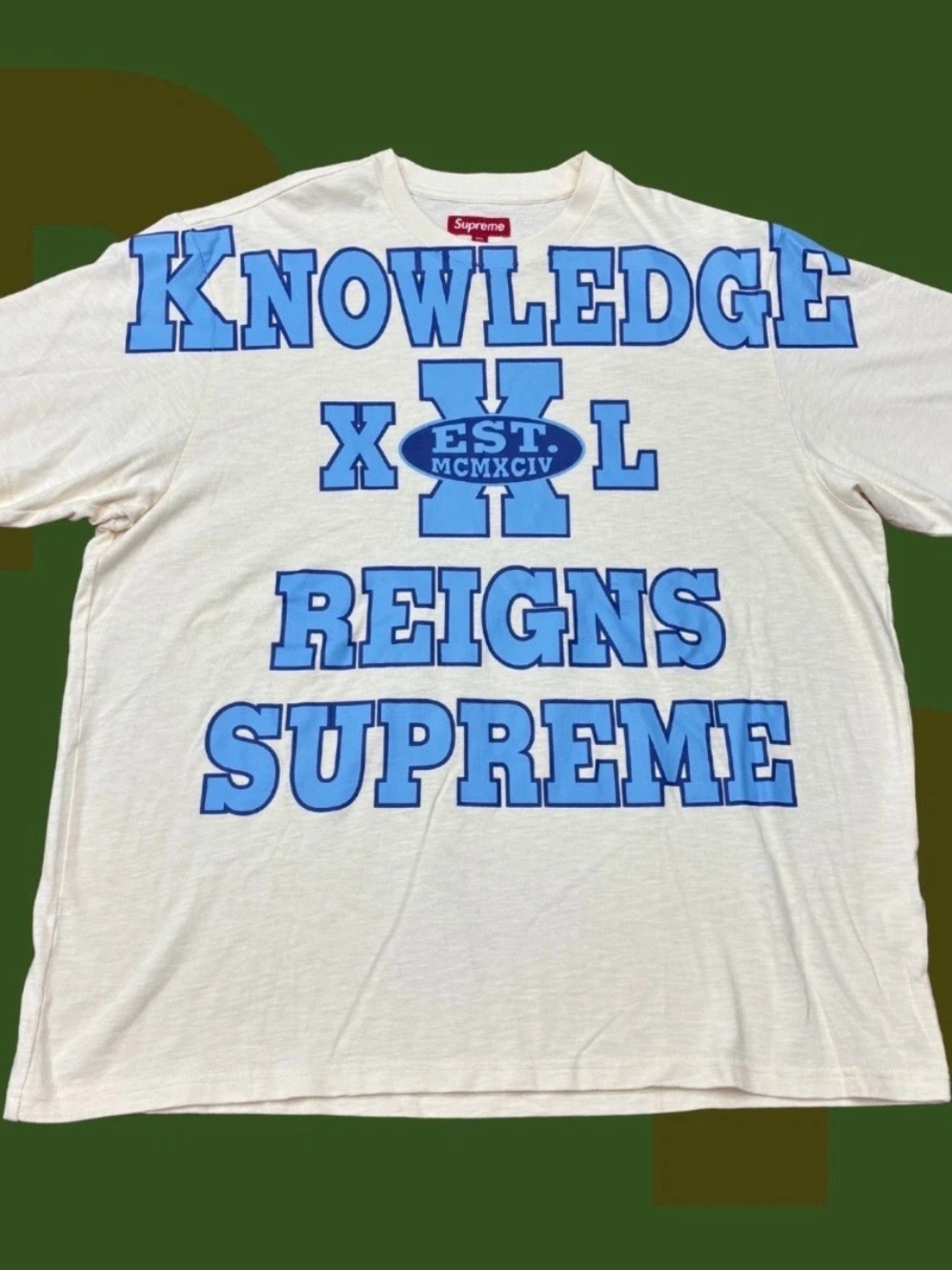 Supreme Overprint Knowledge S/S Top (XX-Large)